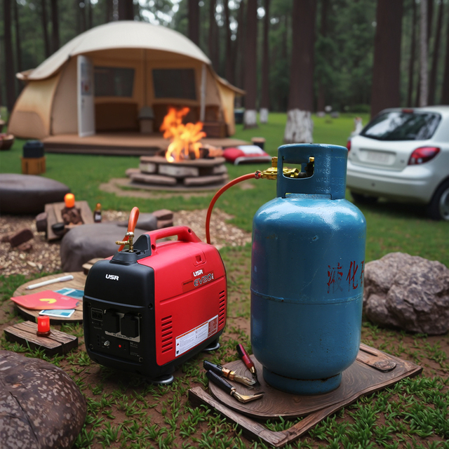 Compact 2000W Inverter Generator with Auto Speed for Gasoline 2KW Rated Power Providing both DC and AC Output