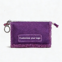 Dompet Cashew Zero Lipat dengan Ritsleting, Tempat Lipstik, Headphone Bluetooth, Tas Kecil Tempel Dinding, Tas Kanvas Pantai Musim Panas, Clutch Fashion