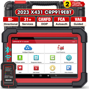 สำหรับ X431 CRP919E BT โค้ด CANFD ระบบเครื่องมือโค้ดดิ้ง OBD2 ได้รับการรับรอง CE/FCC 12V สำหรับยุโรปเท่านั้น - Product Image 1