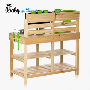 Toddler Play Running Water Wooden <strong>Outdoor</strong> <strong>Mud</strong> <strong>Kitchen</strong> for Kids Z101013C - Product Image 2