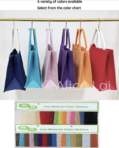 Sac fourre-tout en coton/<span class=keywords><strong>toile</strong></span> avec poignée, personnalisé pour Noël, mariage, plage, mariée, avec logo en lettres pour la publicité - Product Image 2