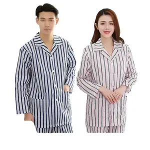 Vêtements d'hôpital en coton en gros, blouses de patient <span class=keywords><strong>homme</strong></span> et femme à manches longues, blouses d'allaitement à manches courtes, pyjamas - Product Image 1