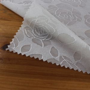 Personnalisé Luxe Sexy Doux 120cm Large Nylon 89 Spandex 11 Blanc Dentelle De Broderie Tissus pour Femmes Mariage - Product Image 6