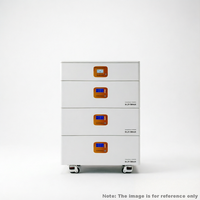 Système de stockage d'énergie solaire domestique 15 kW à batterie lithium-ion empilable électrique 45 degrés pour villa avec refroidissement par air et raccordement hybride au réseau