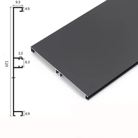 Plinthe de cuisine en alliage d'aluminium imperméable avec finition anodisée durable et écologique pour usage hôtelier