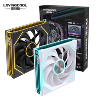 LOVINGCOOL 2026 Nouveau Ventilateur de Refroidissement Tout-en-un 120/240/360 mm RGB avec Affichage en Temps Réel de la Vitesse de Rotation, Ventilateur 12 cm pour Boîtier PC Ordinateur CPU