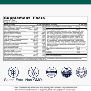 Fabricante de Suplementos Multivitamínicos Nutracéuticos con Hierro para la Salud Celular y el Envejecimiento Saludable, 60 Tabletas Multivitamínicas - Product Image 6