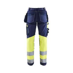 BLAKLADER - 719613708833C32 Pantalon haute visibilité pour femme avec stretch Bleu marine/jaune-EAN 7330509877258 HI-VIS WORKWEAR - Product Image 2