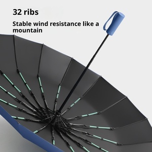 16-bone Double Keel Full-<b>automatic</b> Advertising Gift <b>Umbrella</b> Women's Large Men's Dual-purpose Sunshade Sunscreen UV protection - Product Image 3