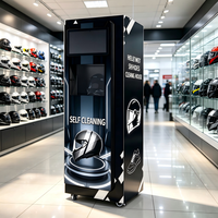 Machine de nettoyage et de désinfection de casques à chambre unique, sans surveillance, 24h/24 |   Nettoyage de casques en libre-service pour station-service et parking