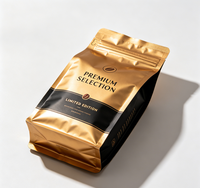 Sachet de café compostable et biodégradable personnalisé, refermable, de qualité alimentaire, modèle CP-2