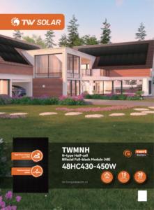 Tw ja JINKO <span class=keywords><strong>Trina</strong></span> twmnh N-Type ครึ่งเซลล์ bipfacial 450W 445W โมดูลแผงเซลล์แสงอาทิตย์48HC430-450W สีดำเต็มรูปแบบ - Product Image 2