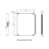 Modul Sakelar Optik MEMS 4*4 400-1670nm Sakelar Jaringan Serat dengan Rentang Panjang Gelombang Lebar