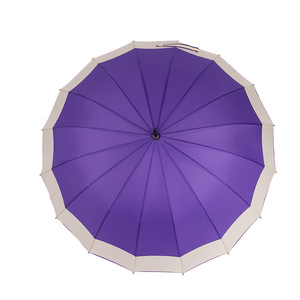 Parapluie d'affaires unisexe à manche long, à baleines droites et 16 baleines, parapluie de scène professionnel - Product Image 4
