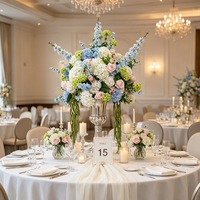 Boule de fleurs artificielles en soie d'hortensia de haute qualité, grande taille 80 cm, pour centre de table de mariage, décoration de mariage
