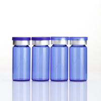 Mini flacon en verre médical 2ml 3ml 5ml 7ml 10ml, tube plat fin, petit récipient en verre médical