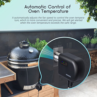 INKBIRD ISC-027BW Contrôleur de température automatique pour barbecue WiFi, hub de grillade intelligent avec souffleur d'air pour barbecue, thermomètre sans fil