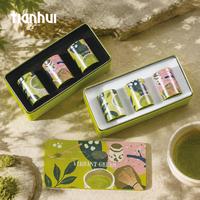 Boîte en étain de qualité alimentaire Tianhui, boîte en métal rectangulaire recyclable personnalisée, revêtement UV pour les feuilles de thé, ensemble de poudre de matcha, emballage cadeau