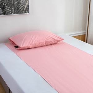 Drap plat antistatique de haute qualité 400TC en coton biologique écologique avec logo personnalisé pour hôpital, maison, hôtel - Product Image 6