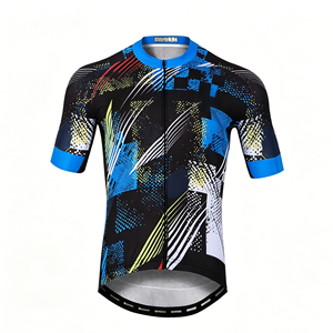 Jersey de Ciclismo con Diseño Artístico en Color OEM, Unisex, Elástico, Transpirable, con Cierre Completo, Manga Corta, para Verano, Ciclismo de Montaña y Carretera - Product Image 2