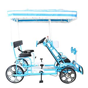Quadricycle à quatre roues avec auvent pour excursions touristiques, sortie d'usine, vélo Surrey, cyclisme - Product Image 3