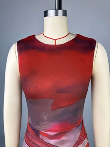 Vestido Largo Informal de Fiesta <span class=keywords><strong>para</strong></span> Mujer, Estilo Boutique, Sexy, sin Mangas, Estampado, de Malla, <span class=keywords><strong>para</strong></span> Usar en la Calle - Product Image 3