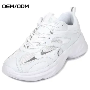 JIANER China High Quality Lace-up Fashion White Comfortable Zapatos Casual Women Men Sport Shoes