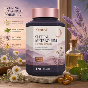 Cápsulas de Gel Suave para Dormir por la Noche y Apoyo Metabólico, 120 Unidades, Fórmula Botánica Natural para un Sueño de Calidad, Ayuda al Metabolismo, OEM/ODM - Product Image 2