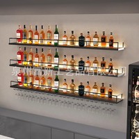Porte-vin mural moderne en fer de luxe léger pour la maison, le bar et le rangement de restaurant