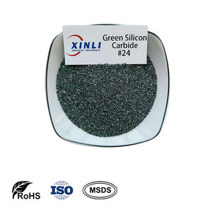 24 graniglia ad alta durezza carburo di silicio verde graniglia verde SiC grani abrasivi ferro basso <span class=keywords><strong>Carborundum</strong></span> verde per mole - Product Image 3