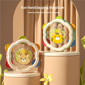 Tambourin et tambour à main pour enfants, instrument de percussion, jouet éducatif pour bébé - Product Image 5