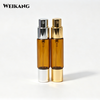 Flacon de parfum en verre à double extrémité de 10 ml, vaporisateur et flacon roll-on pour parfum, huile essentielle, cosmétique