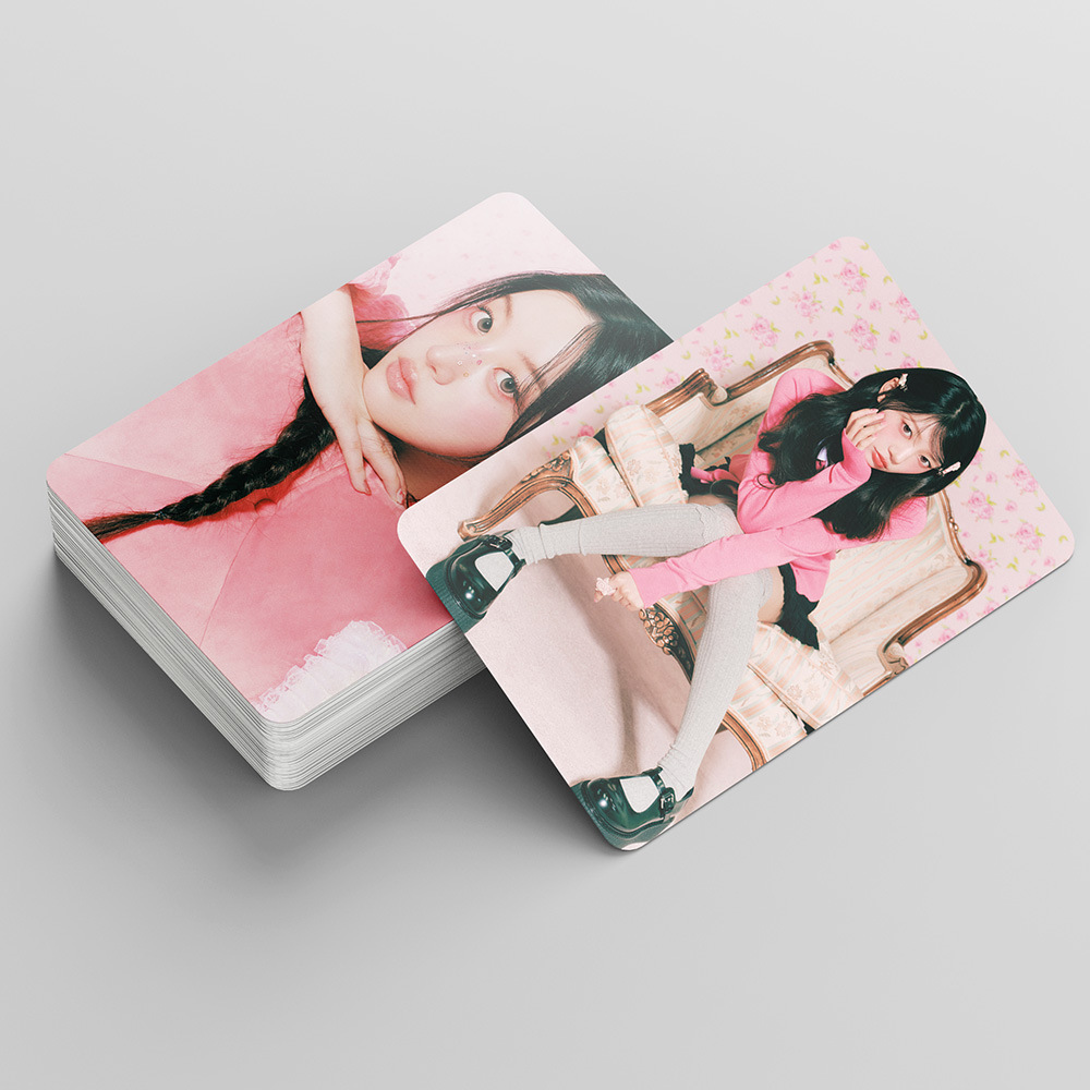 55Pcs/Set Kpop ILLIT JAPAN SINGLE Fashion Lomo Cards Wonhee Moka