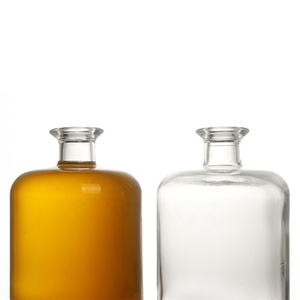 Botella de vidrio personalizada 700ml 750ml Botella de licor Redonda de Ginebra transparente Botella de Ron especiado de licor - Product Image 4