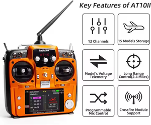 Radiolink AT10II 2.4G 12 Channels <b>Remote</b> <b>Control</b> RC Radio for RC Airplane Racing Drone Quad Helicopter - Product Image 5