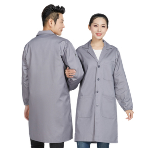 Laboratori di fabbrica del mercato dell'industria alimentare uniforme da <span class=keywords><strong>uomo</strong></span> donna tasca esterna originale <span class=keywords><strong>camice</strong></span> da laboratorio - Product Image 2