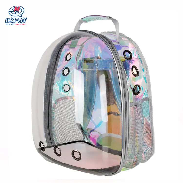 Mèo Túi Pet Ba Lô Bên Ngoài Di Động Không Gian Trong Suốt Capsule Pet Túi Mèo Thoáng Khí Ba Lô Pet Carrier Bag