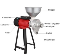FF-G150N Petite machine à moudre le blé, le maïs, les fèves de cacao, les arachides, les graines de melon et le soja, à double usage sec et humide, à vendre