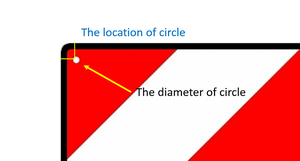 Segnale di avvertimento riflettente in alluminio spagna 2-in-1 rosso/bianco 500X500mm PVC germania - Product Image 6