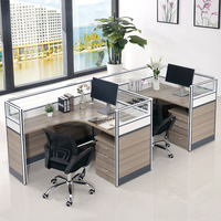 Table de bureau 6 places Bureau de travail du personnel 6 personnes en forme de L Postes de travail modernes