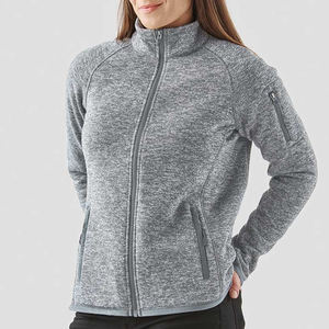 Veste polaire pour femmes de haute qualité pour uniforme d'entreprise ou commande en gros Logo personnalisé veste polaire à fermeture éclair pour femmes marque personnalisée - Product Image 4