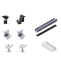 Rail solaire universel simple et compact de 130 mm et 200 mm, système de montage sans rail, rail de montage solaire de type U | Art Sign