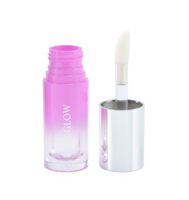Grand applicateur de luxe pour gloss UV bronzant 5,5 ml, flacon anti-déversement en plastique ABS avec capuchon argenté, emballage inclus