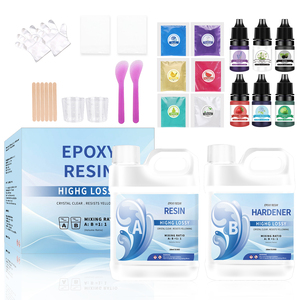 <span class=keywords><strong>Resina</strong></span> <span class=keywords><strong>Epoxi</strong></span> AB Crystal Glue en Envase de 1 Galón, <span class=keywords><strong>Resina</strong></span> <span class=keywords><strong>Epoxi</strong></span> de Curado Rápido y Autonivelante <span class=keywords><strong>para</strong></span> Manualidades, Trabajos en Madera - Product Image 3