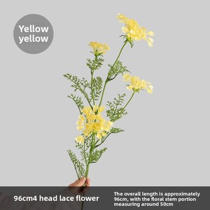 Fleurs artificielles en dentelle d'aspect naturel, longues tiges, matériel auxiliaire pour fleuristes, accessoires <span class=keywords><strong>de</strong></span> photographie <span class=keywords><strong>de</strong></span> bouquets, décoration intérieure - Product Image 6