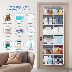 Cestas Transparentes de PVC en Oferta, Ganchos de Almacenamiento, Organizador para Colgar en la Puerta del Baño, Almacenamiento en la Pared, Ecológico, Moderno de 5 Niveles - Product Image 6