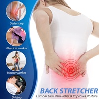 Appareil d'étirement dorsal pour soulager les douleurs lombaires, planche dorsale réglable sur 4 niveaux pour le soutien du bas du dos, utilisation à domicile ou au bureau