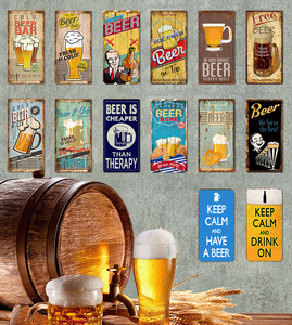 <span class=keywords><strong>Plaque</strong></span> murale décorative en métal vintage avec numéro de <span class=keywords><strong>plaque</strong></span> d'<span class=keywords><strong>immatriculation</strong></span> de bière, décoration de maison, peinture, plaques, affiche d'art, affiche en métal - Product Image 5