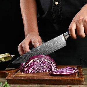 Nhựa chuyên nghiệp Damascus Sushi butcher trái cây bít tết Santoku Dao nấu ăn dao sắc nét Nhật Bản đầu bếp nhà bếp dao thiết lập - Product Image 6