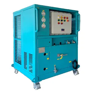 Plein d'huile moins R134a système de récupération de réfrigérant climatisation 10HP récupération de vapeur ac machine de charge de gaz